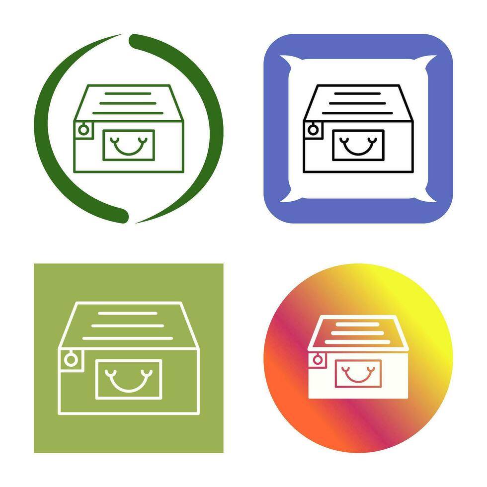 icono de vector de archivador