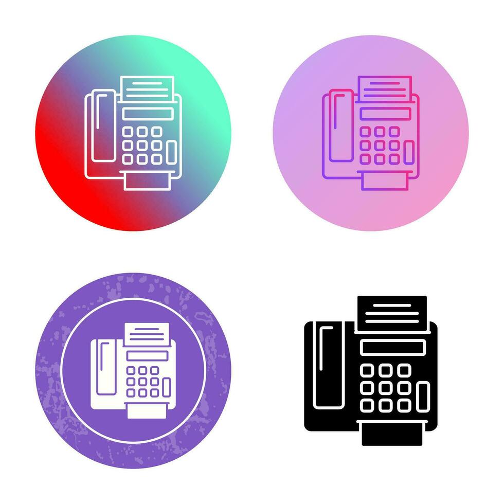 fax Machine Vector Icon