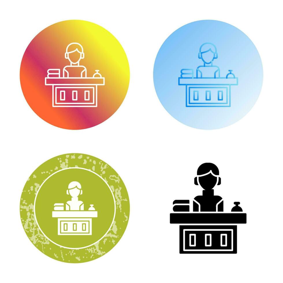 Office Reception Vector Icon