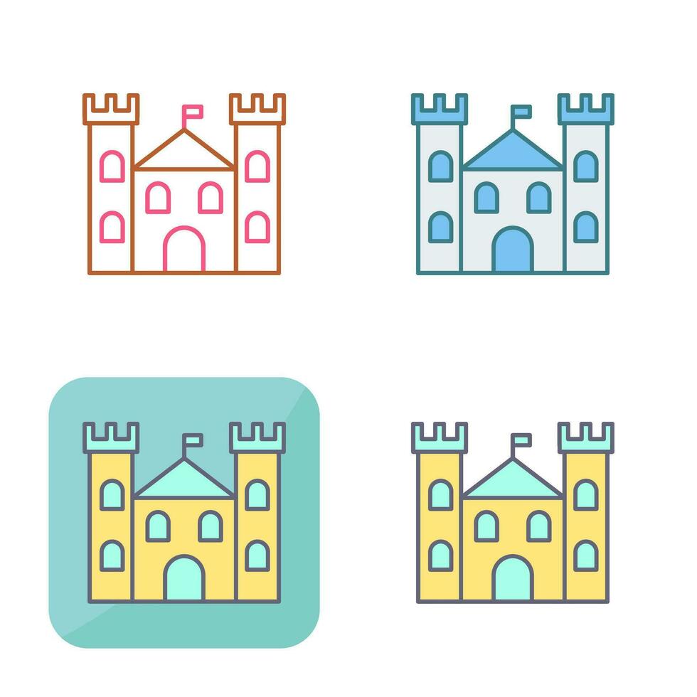 icono de vector de castillo