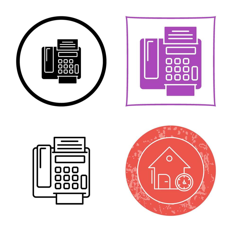fax Machine Vector Icon