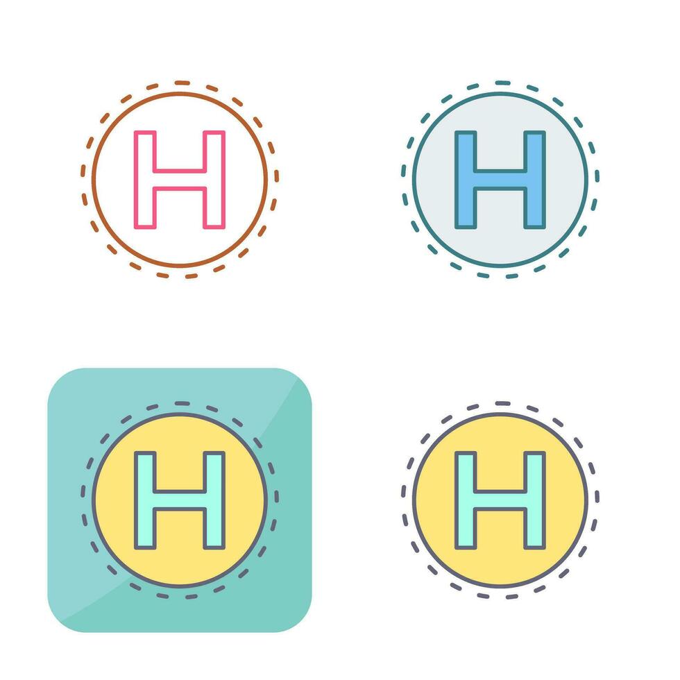 Helipad Vector Icon