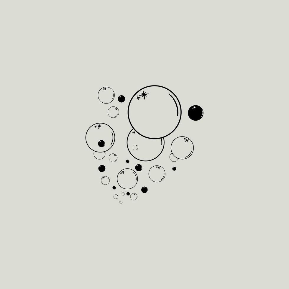 Bubble icon vector illustration design template