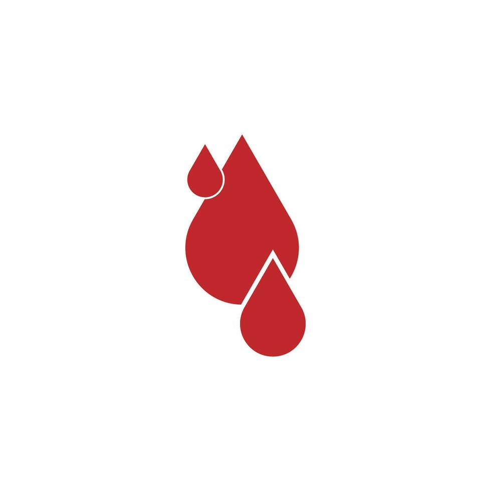 Human Blood logo template vector icon illustration design on white background.