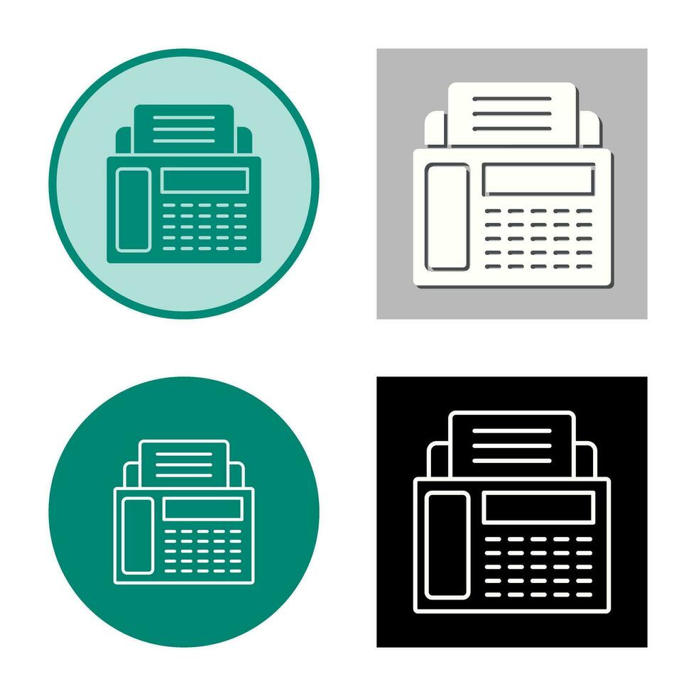 Fax Machine Vector Icon