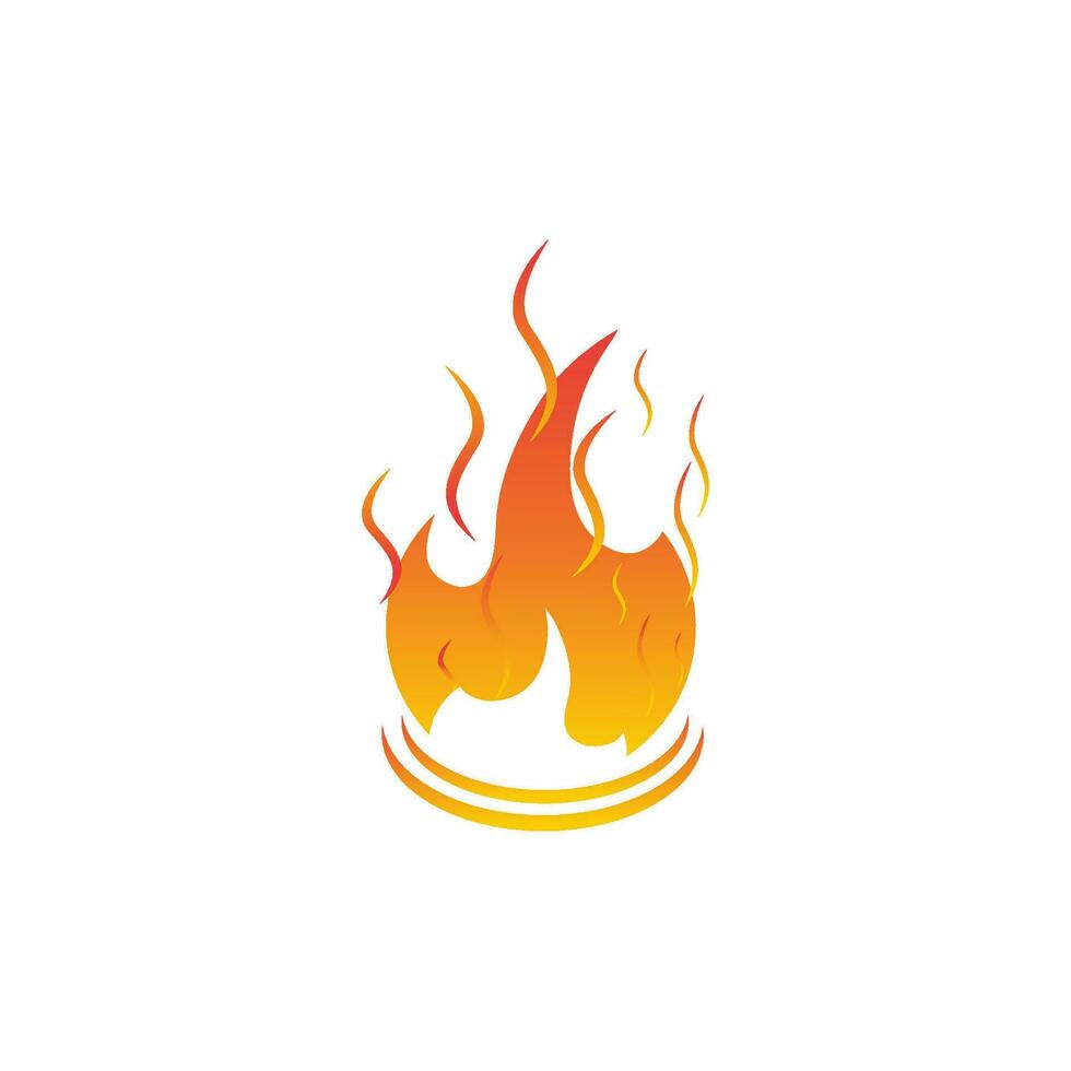 Fire flame vector illustration design template