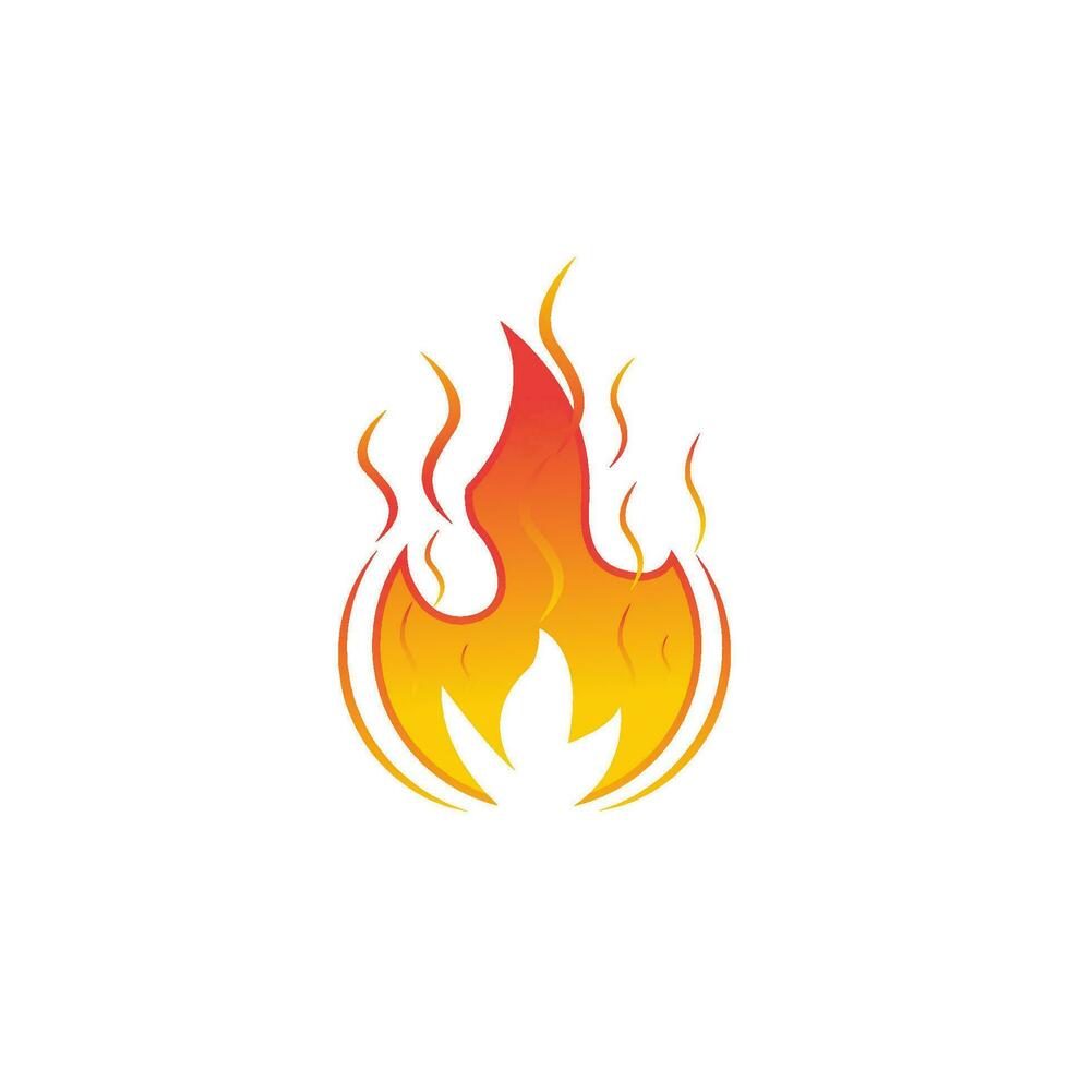 Fire flame vector illustration design template