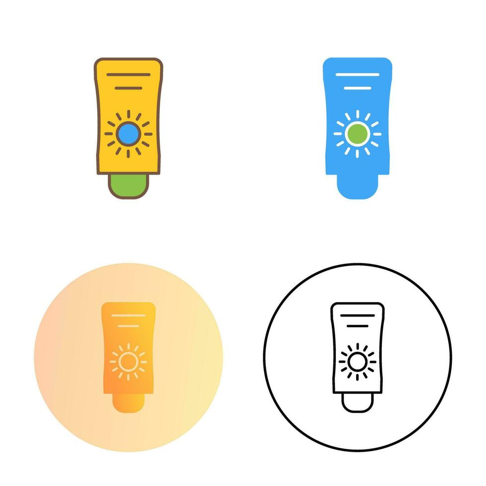 Sun Cream Vector Icon