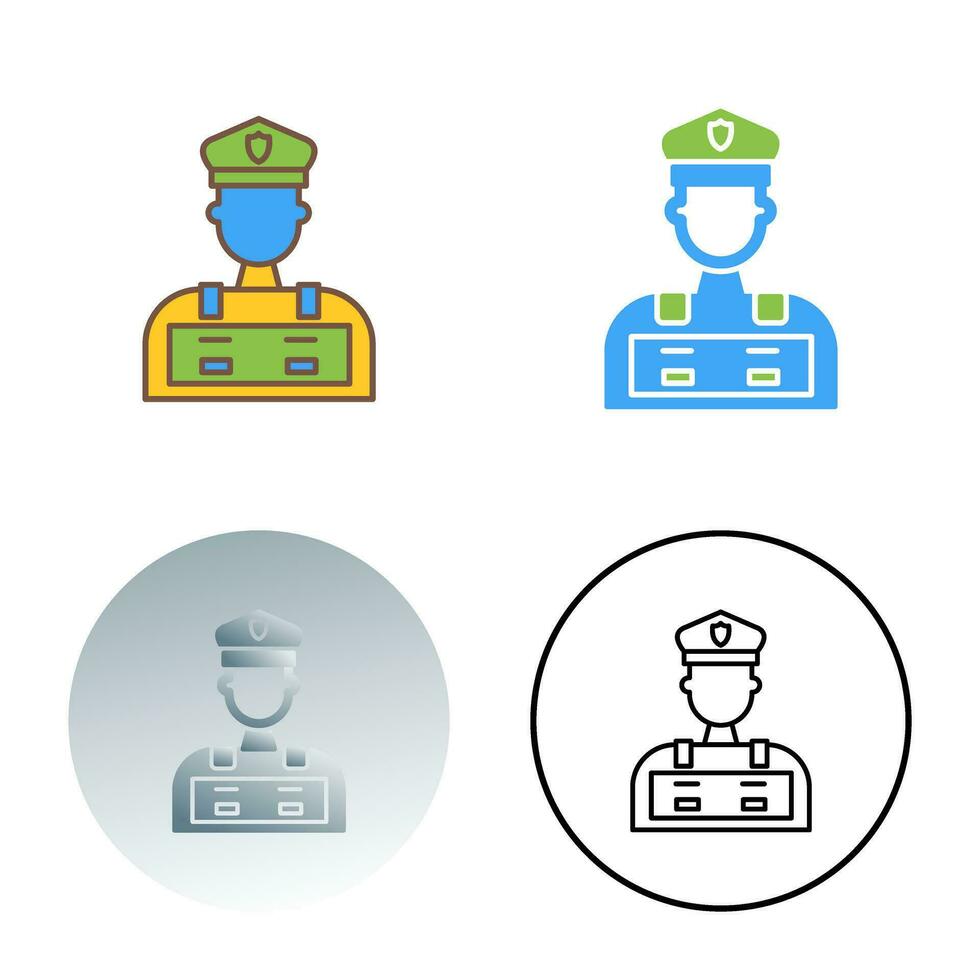 Police Man Vector Icon