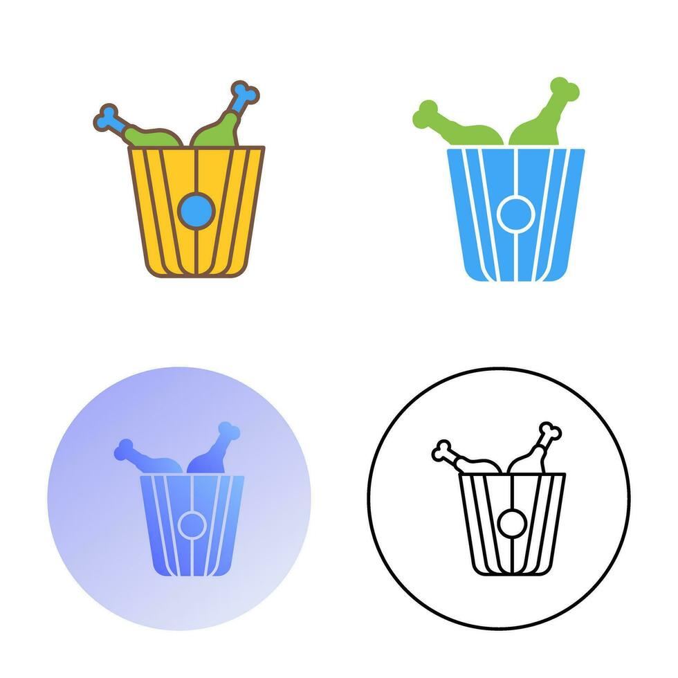 Fried Chicken Vector Icon