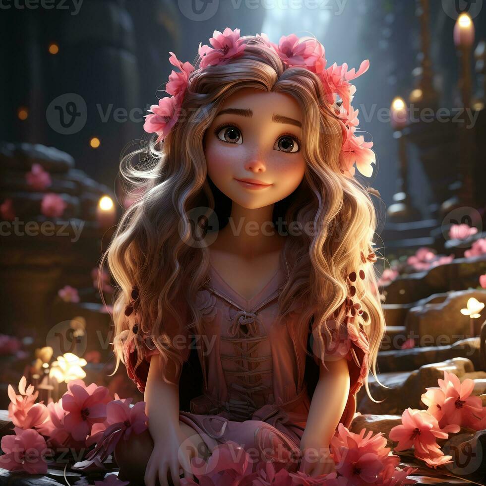 3d cartoon fairy photo