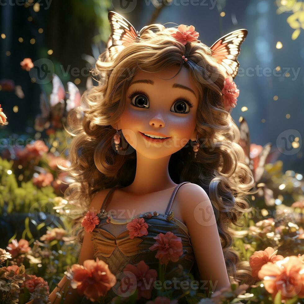 3d cartoon fairy photo