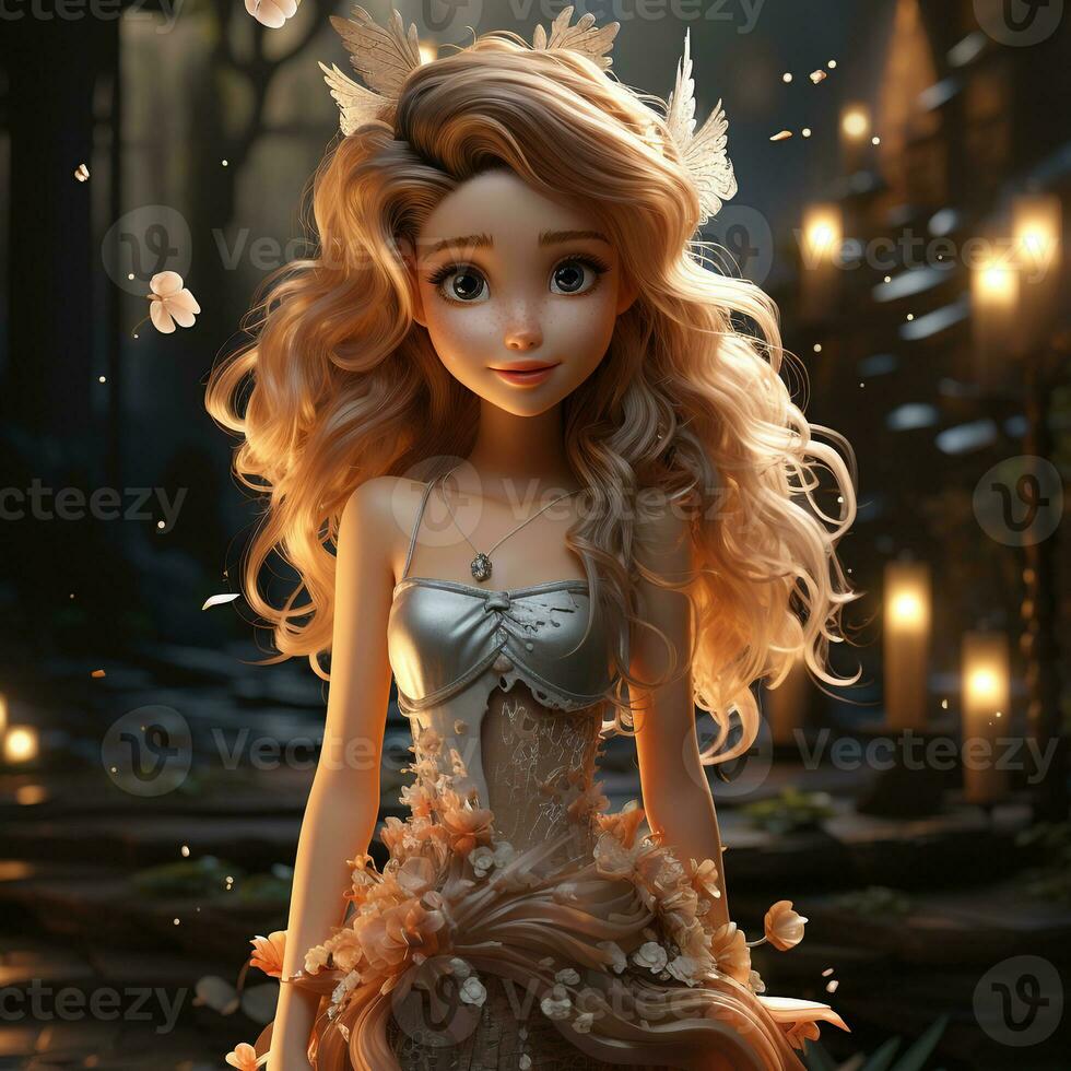 3d cartoon fairy photo