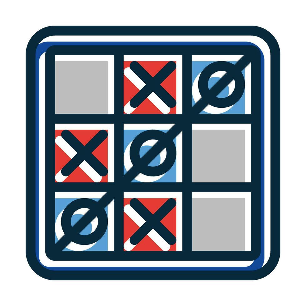Game Vector Thick Line Filled Dark Colors