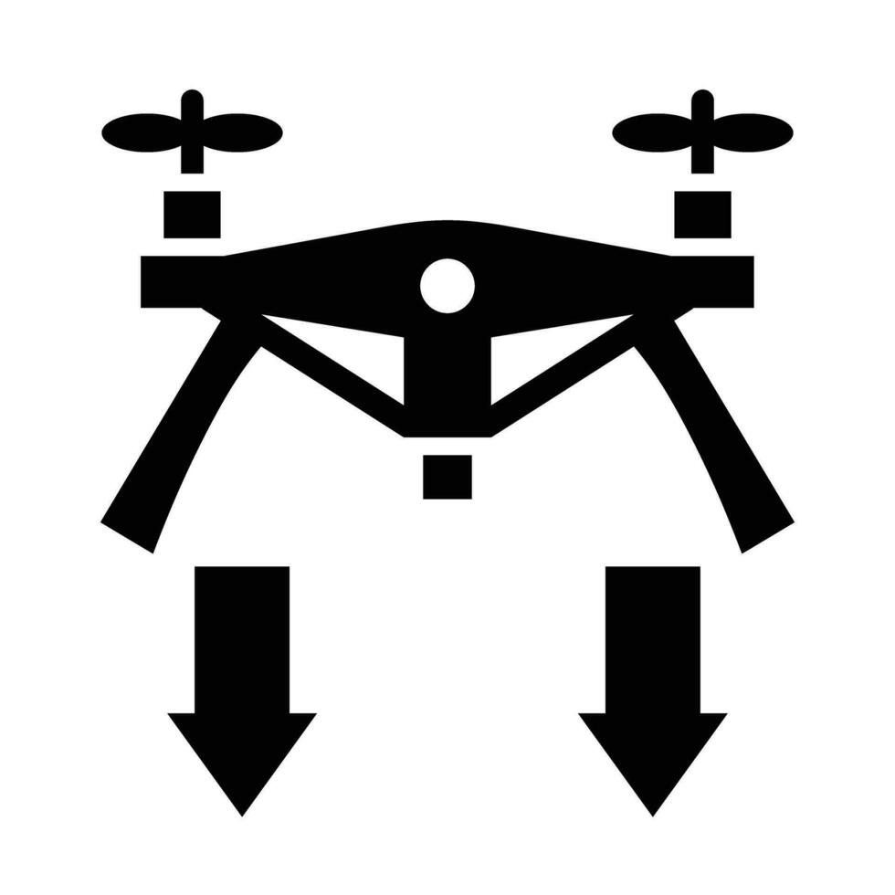 aterrizaje vector glifo icono para personal y comercial usar.