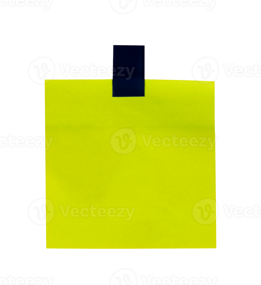 green note paper with tape isolated 34210399 PNG