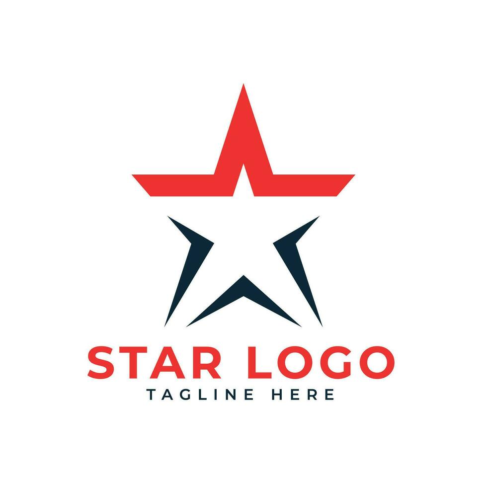 star logo design creative modern minimal concept vector