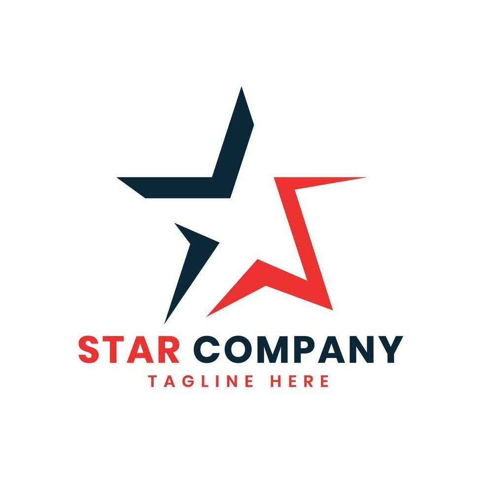 star logo design creative modern minimal concept vector