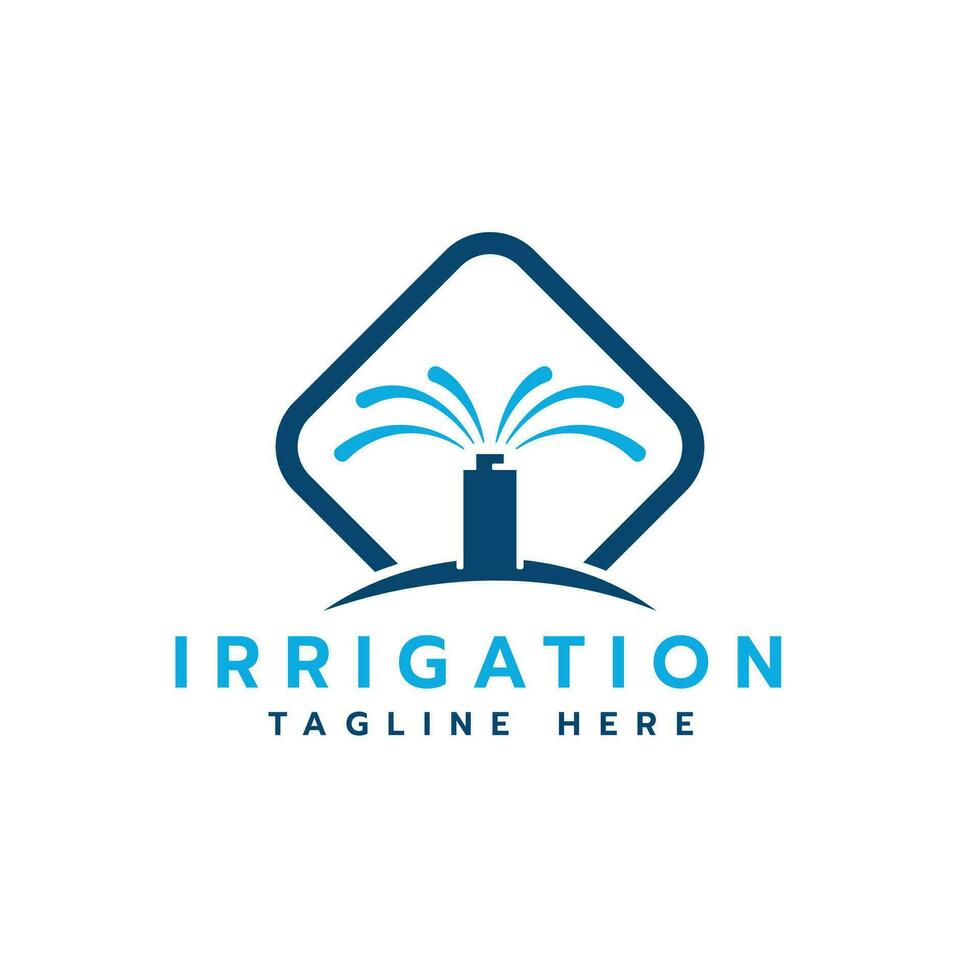 Irrigation service creative modern logo design vector