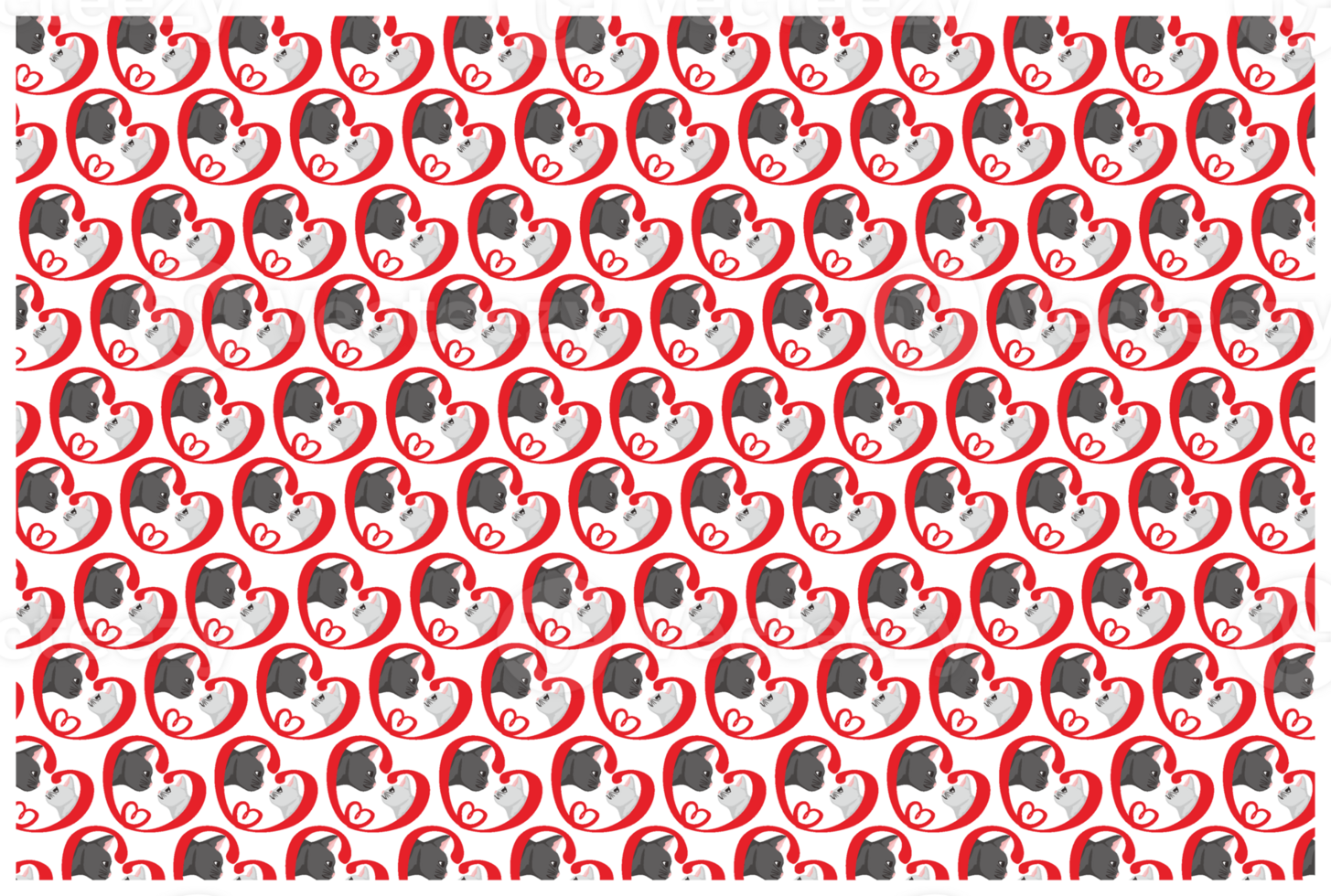Couple Of Cat Pattern Background png