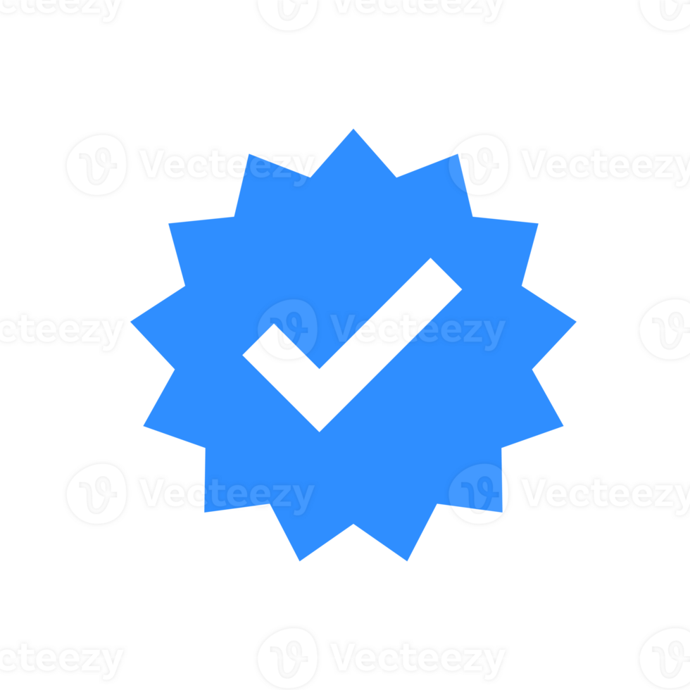 blue checkmark validation social media png
