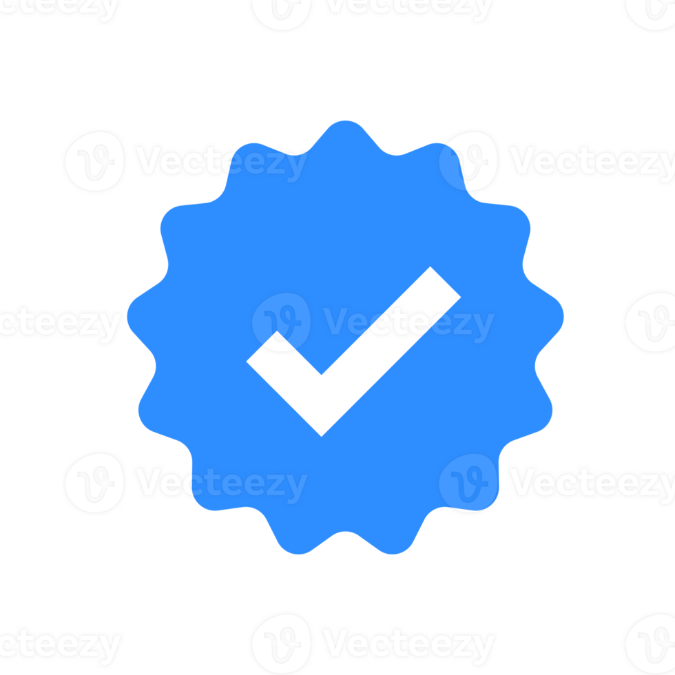 blue checkmark validation social media png
