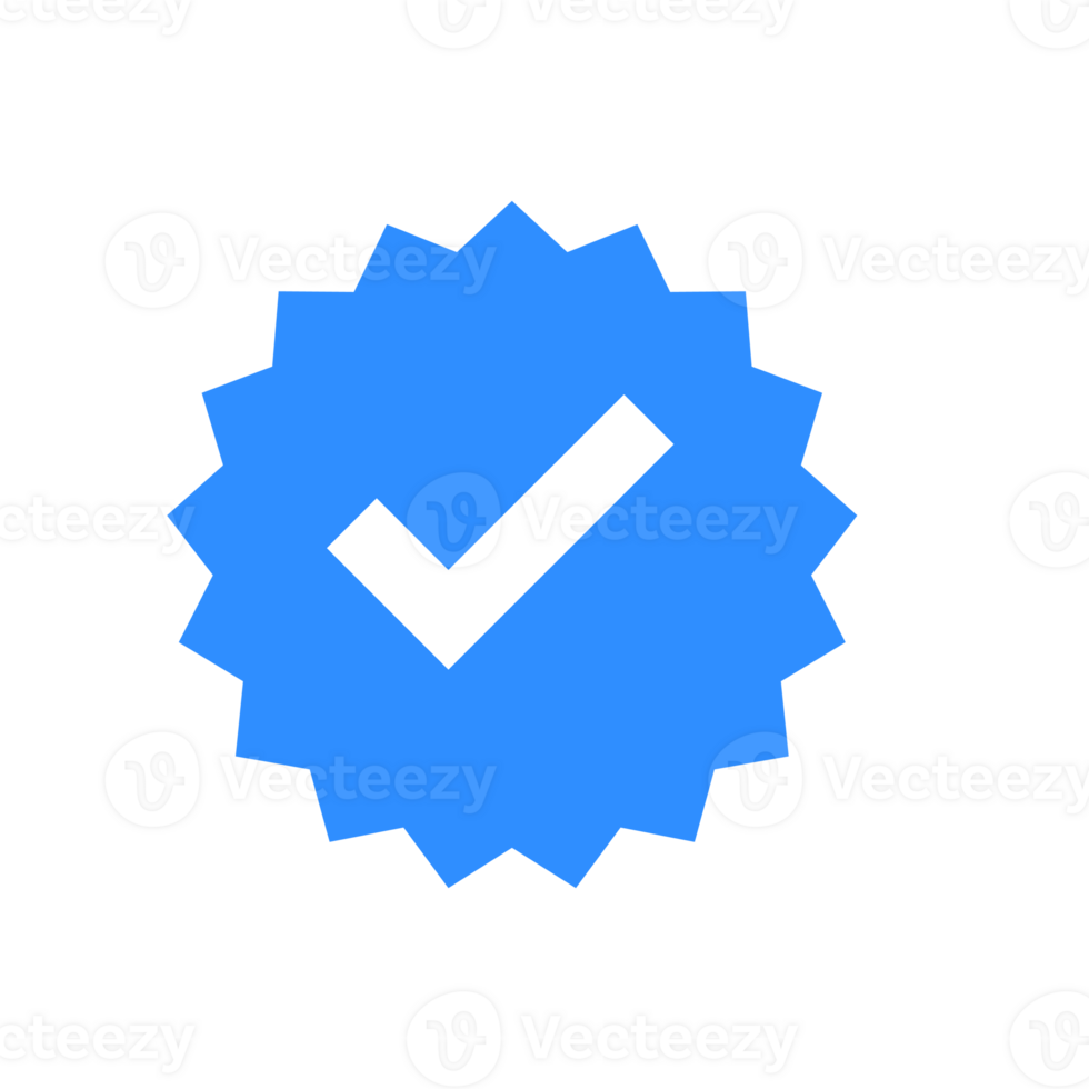 blue checkmark validation social media png