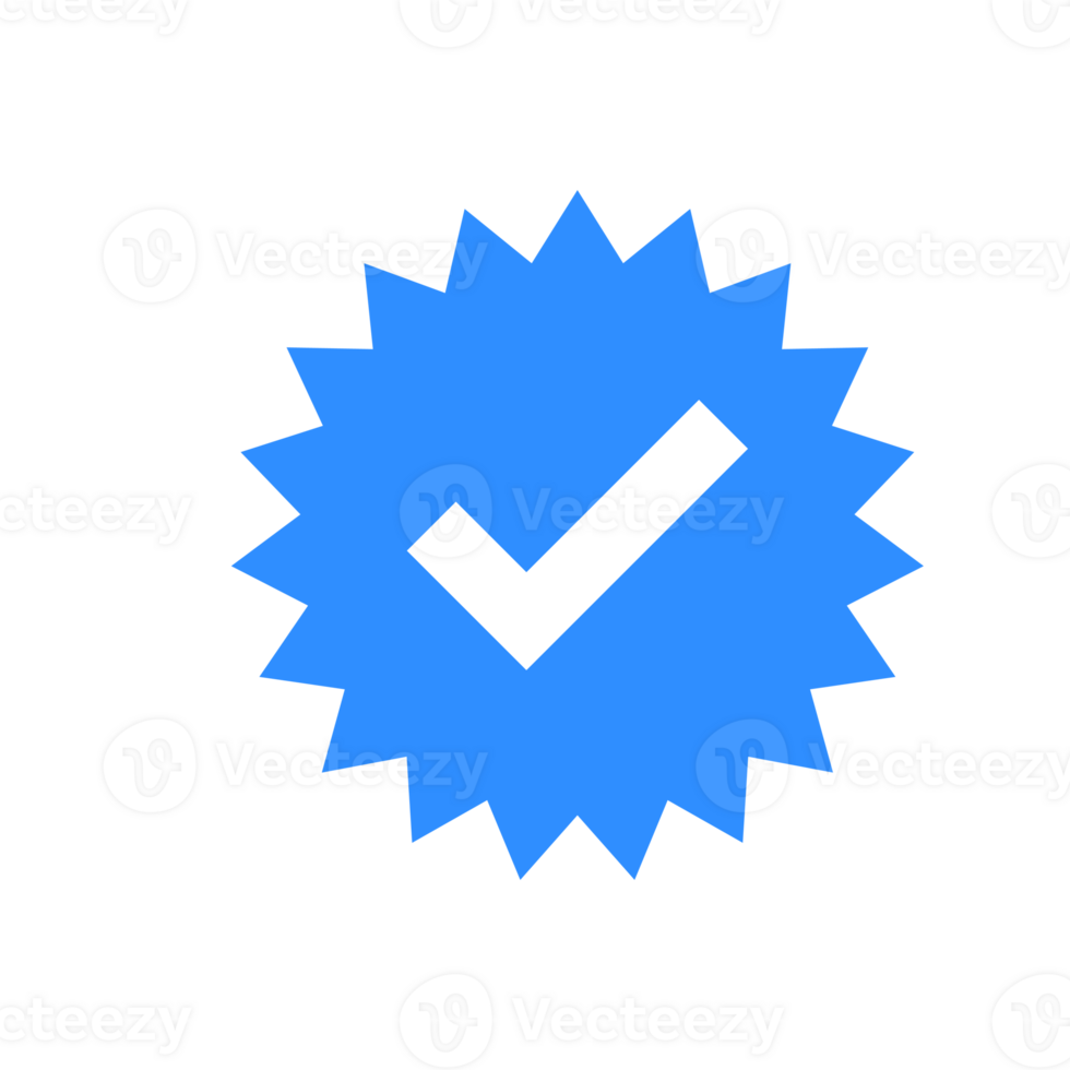 blue checkmark validation social media png