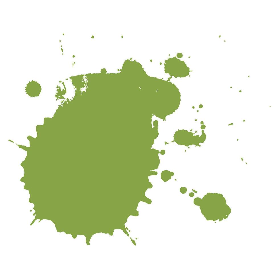 soft green ink splash brush drop vector