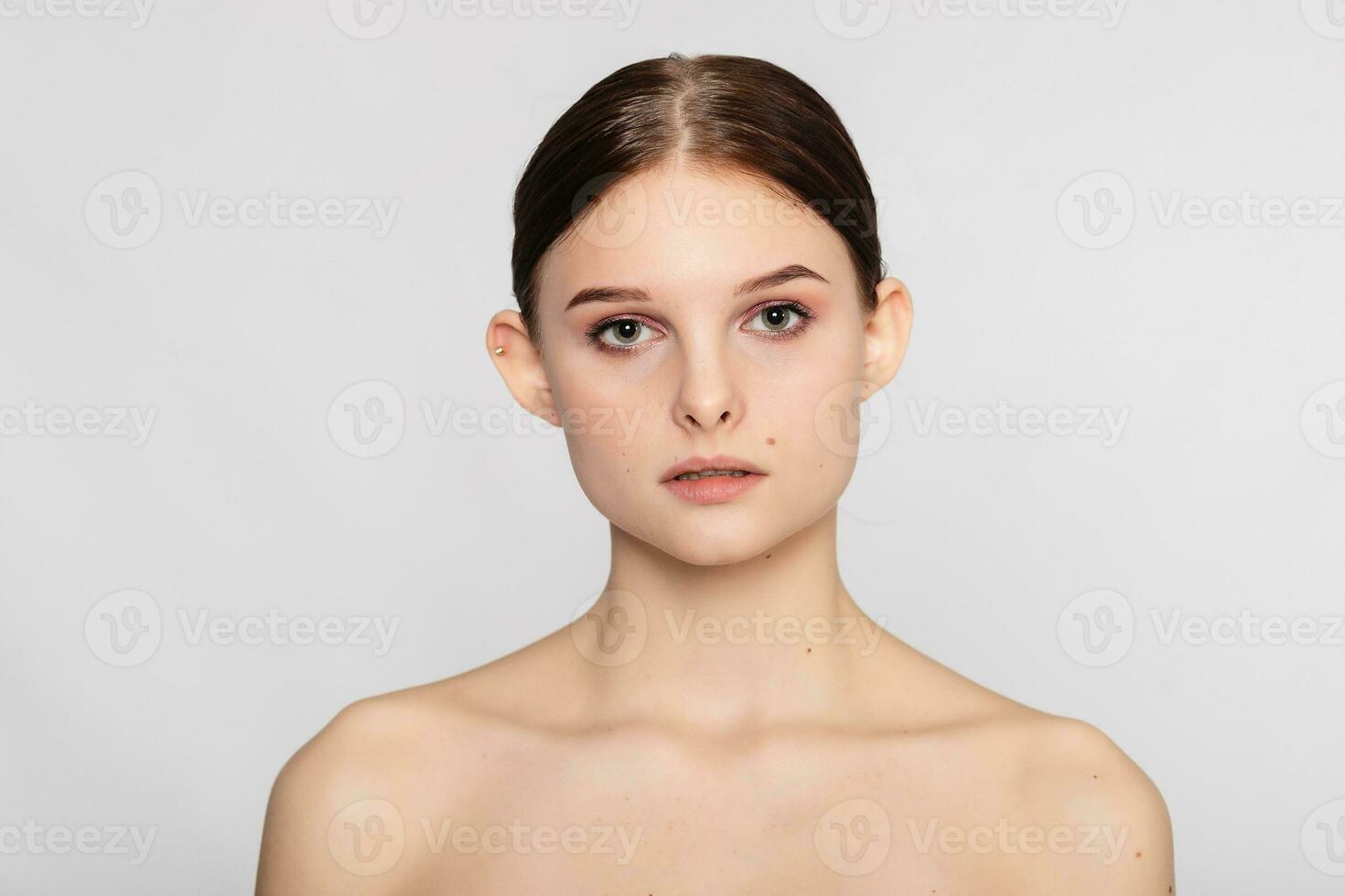 Beauty skin woman natural makeup face cosmetic concept photo