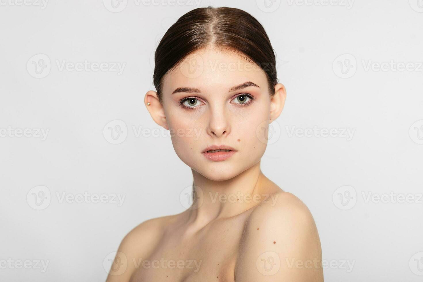 Beauty skin woman natural makeup face cosmetic concept photo