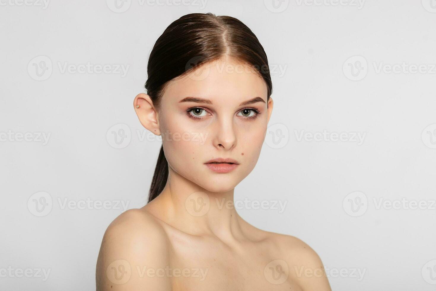 Beauty skin woman natural makeup face cosmetic concept photo