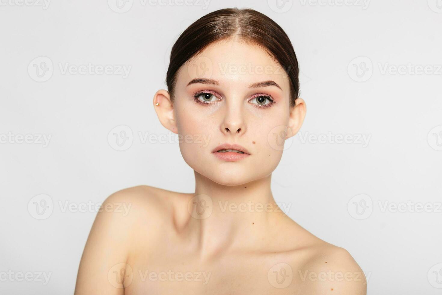Beauty skin woman natural makeup face cosmetic concept photo