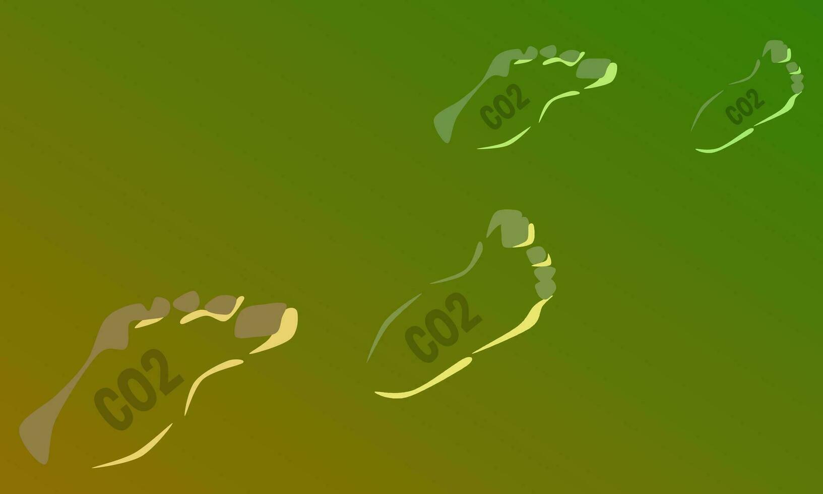 Reducing carbon footprint - Combatting climate change vector