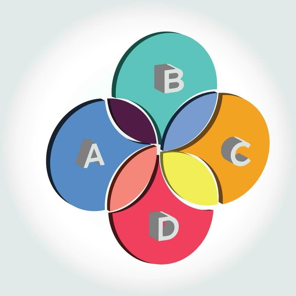 3d shape round infographic design icon vector illustration.
