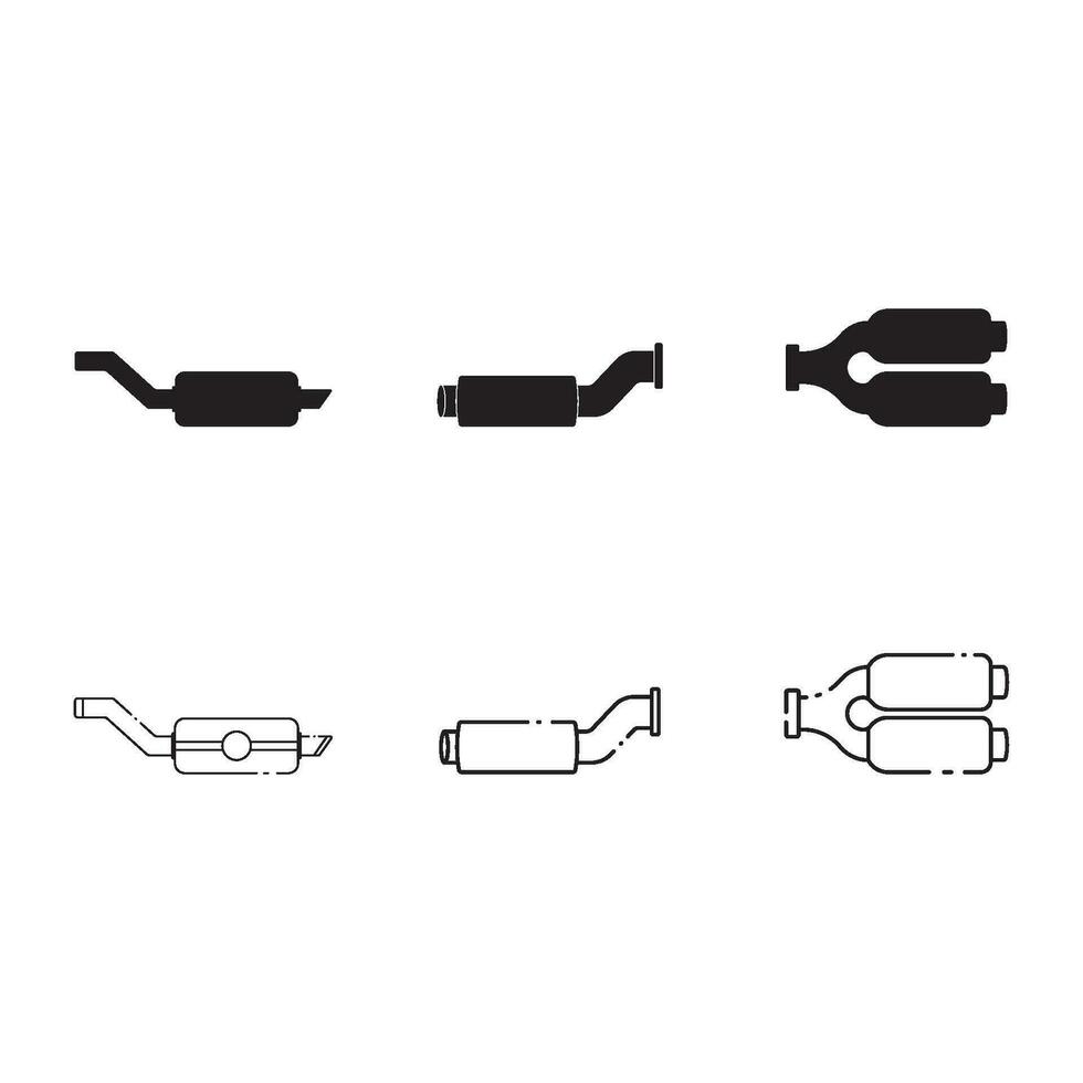 car exhaust icon vector