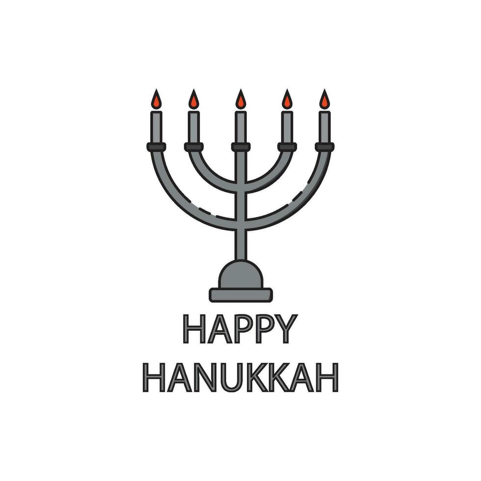 icon hanukkah vector