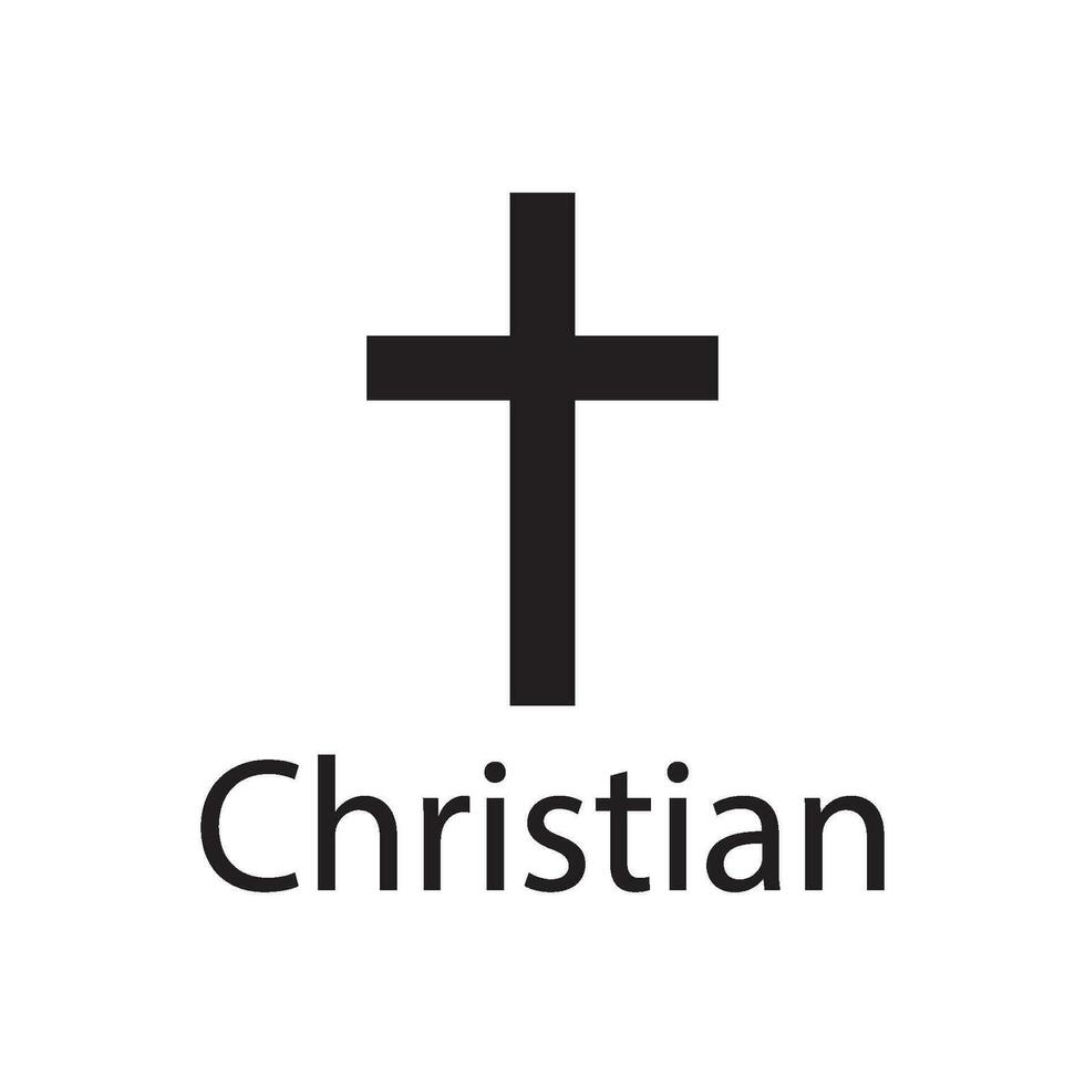 Christian religious symbol icon vector