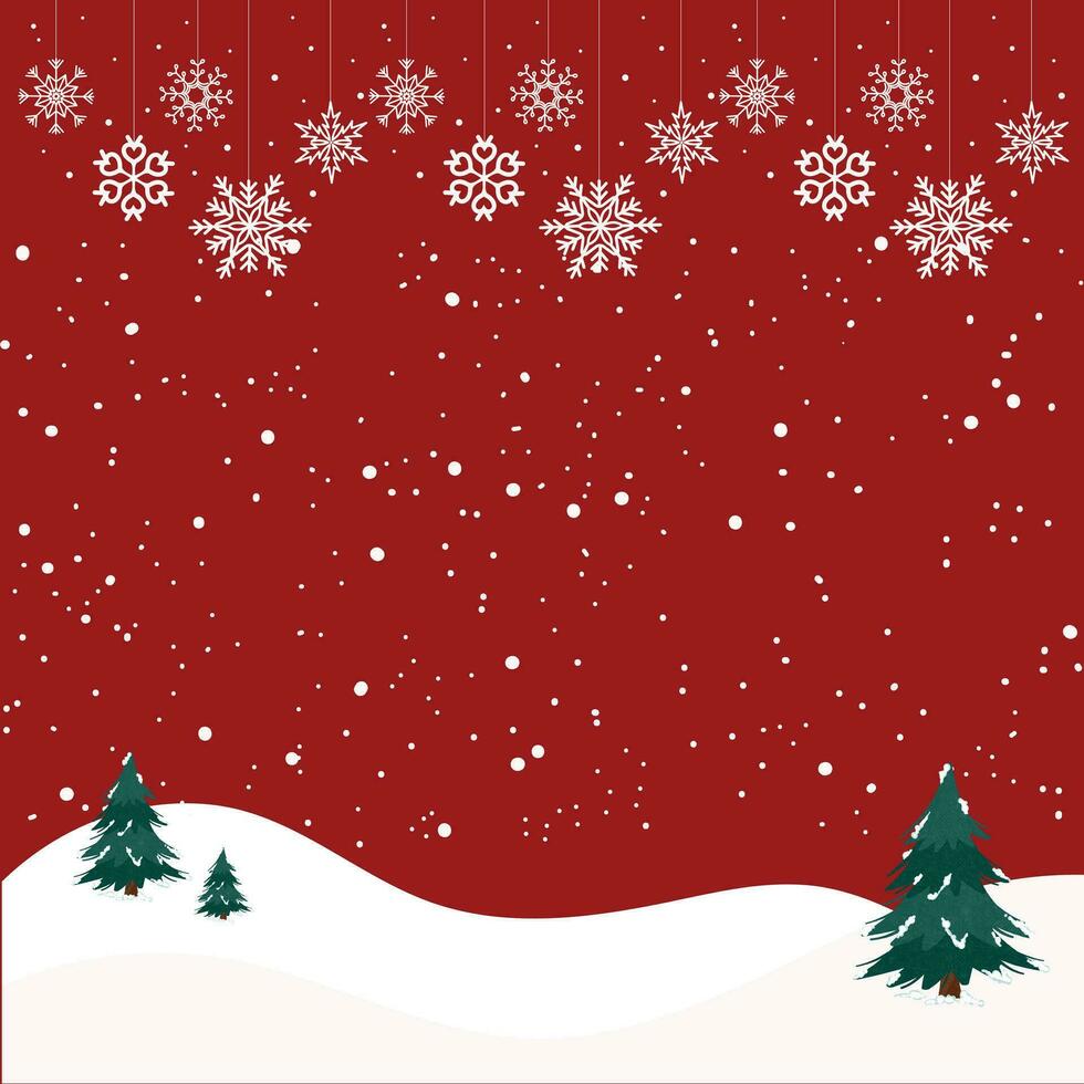 Christmas background design. Christmas template design. Snow background vector