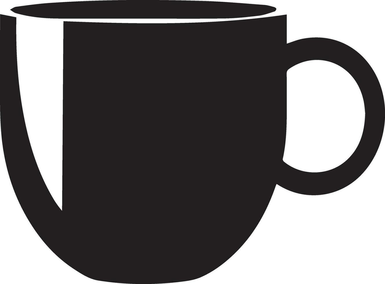 Coffee Mug vector silhouette illustration 3