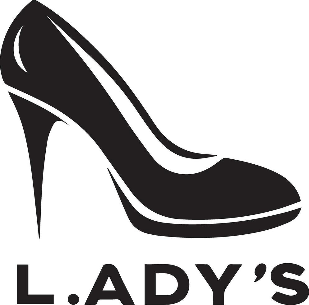 Ladys shoes vector silhouette 10