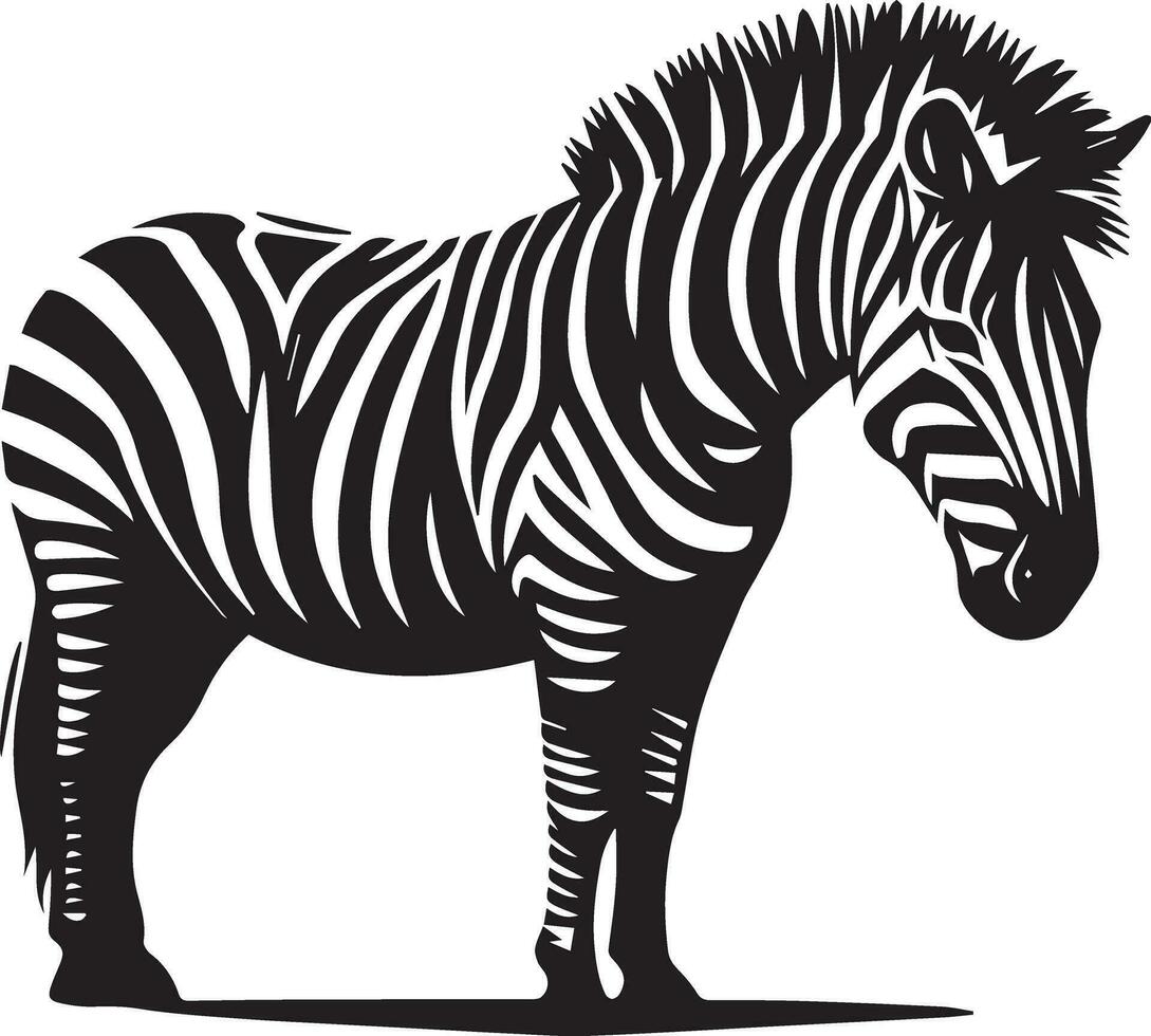Zebra animal vector silhouette 9