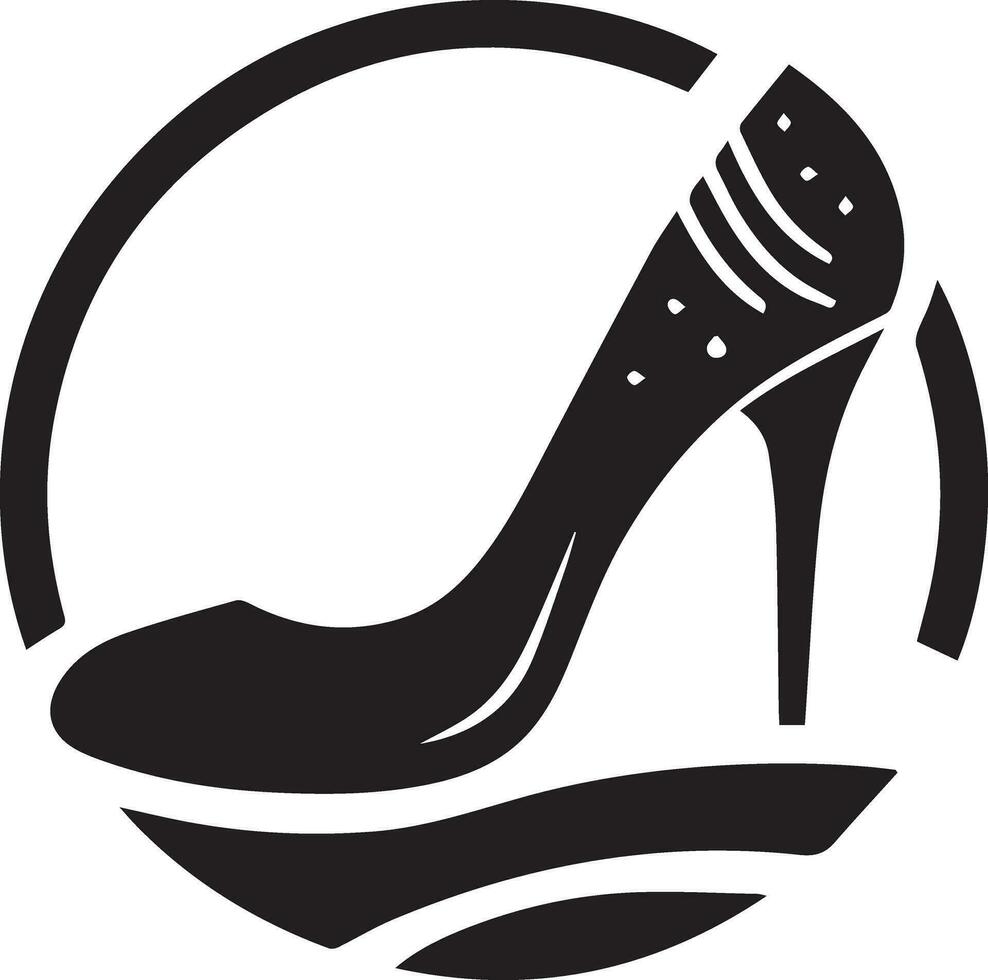 Ladys shoes vector silhouette 6