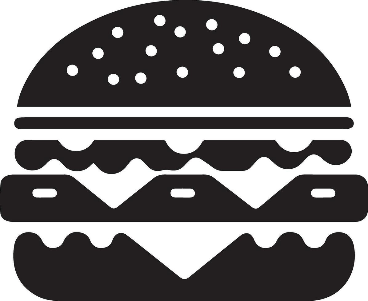 hamburguesa vector silueta ilustración 14