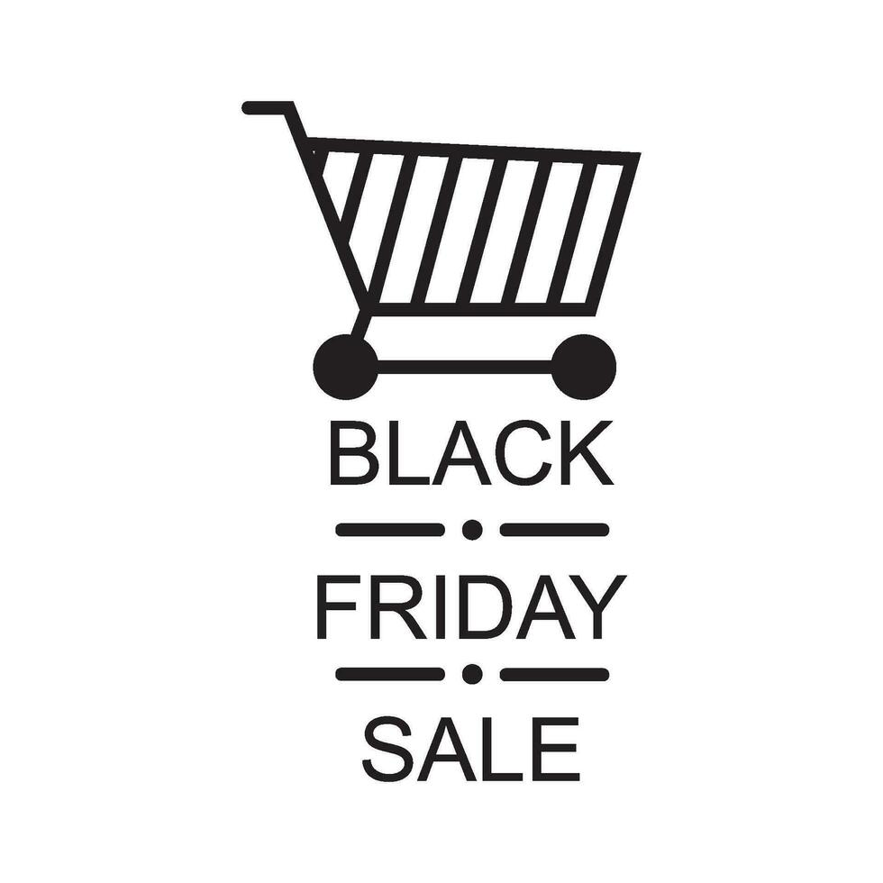 Black Friday icon vector