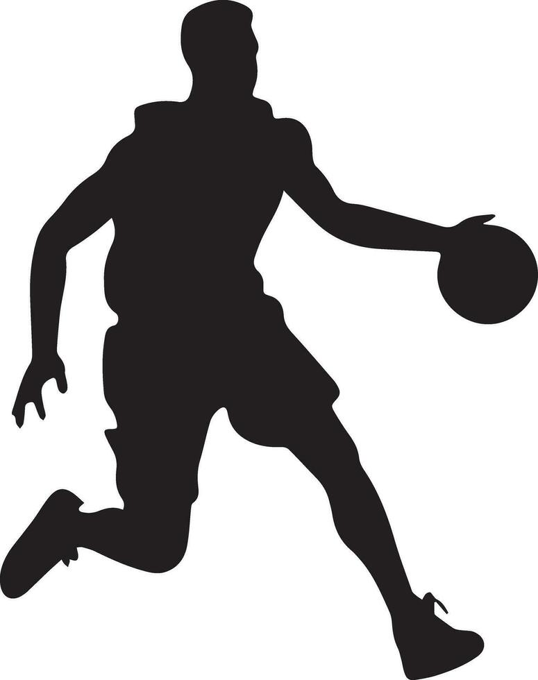 Basket Ball Player Vector silhouette illustration 4