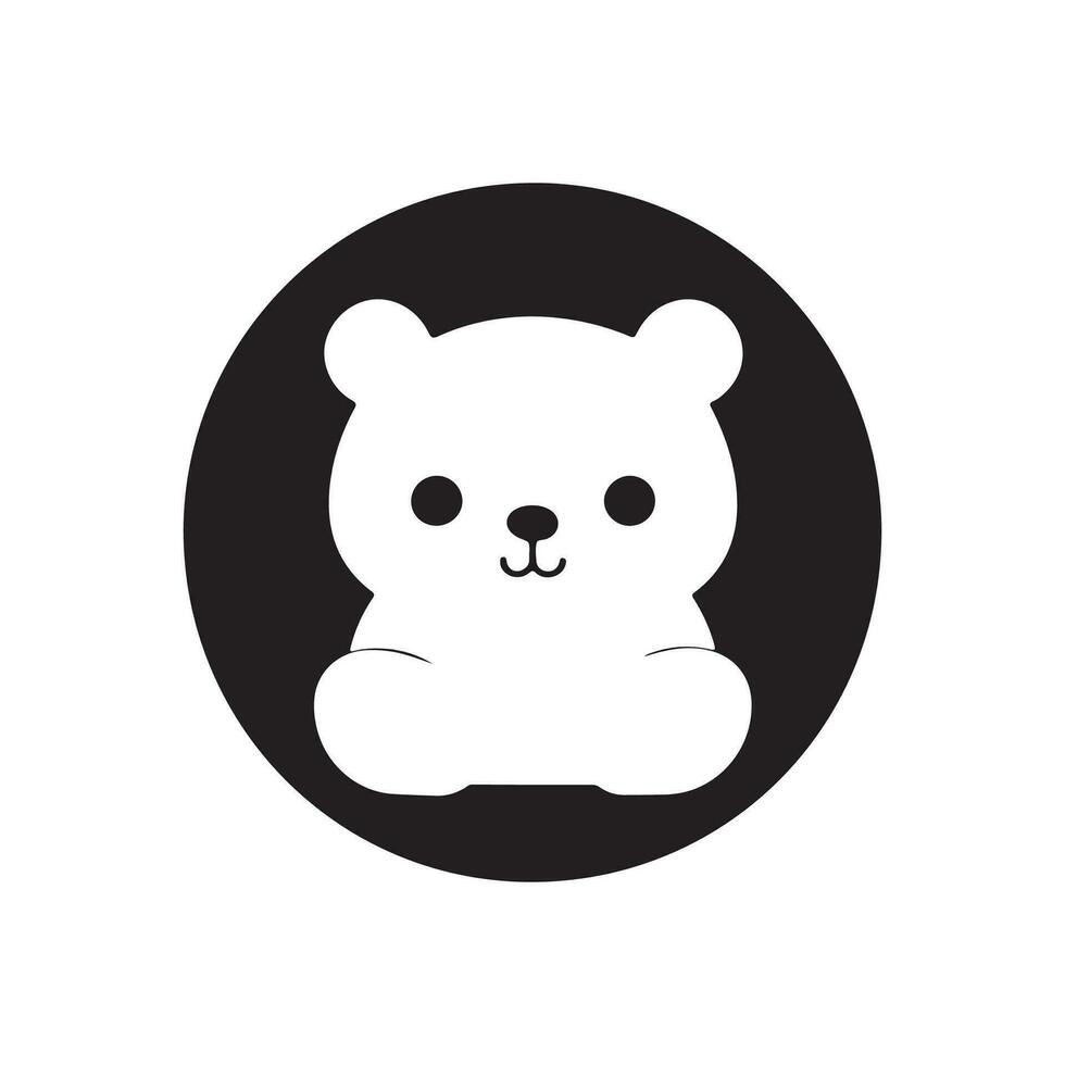 Teddy Bear Logo Vector, Art and Symbol vector