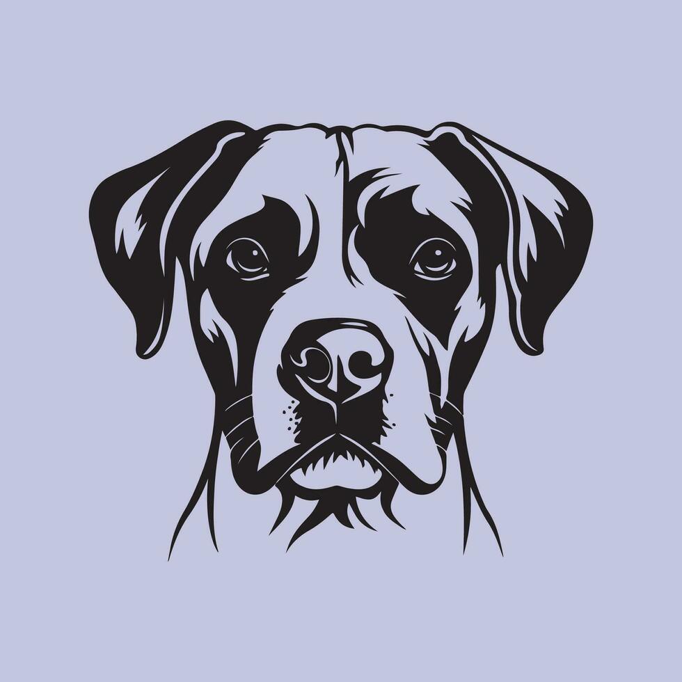 Dog Head Vector Image, Art and Design