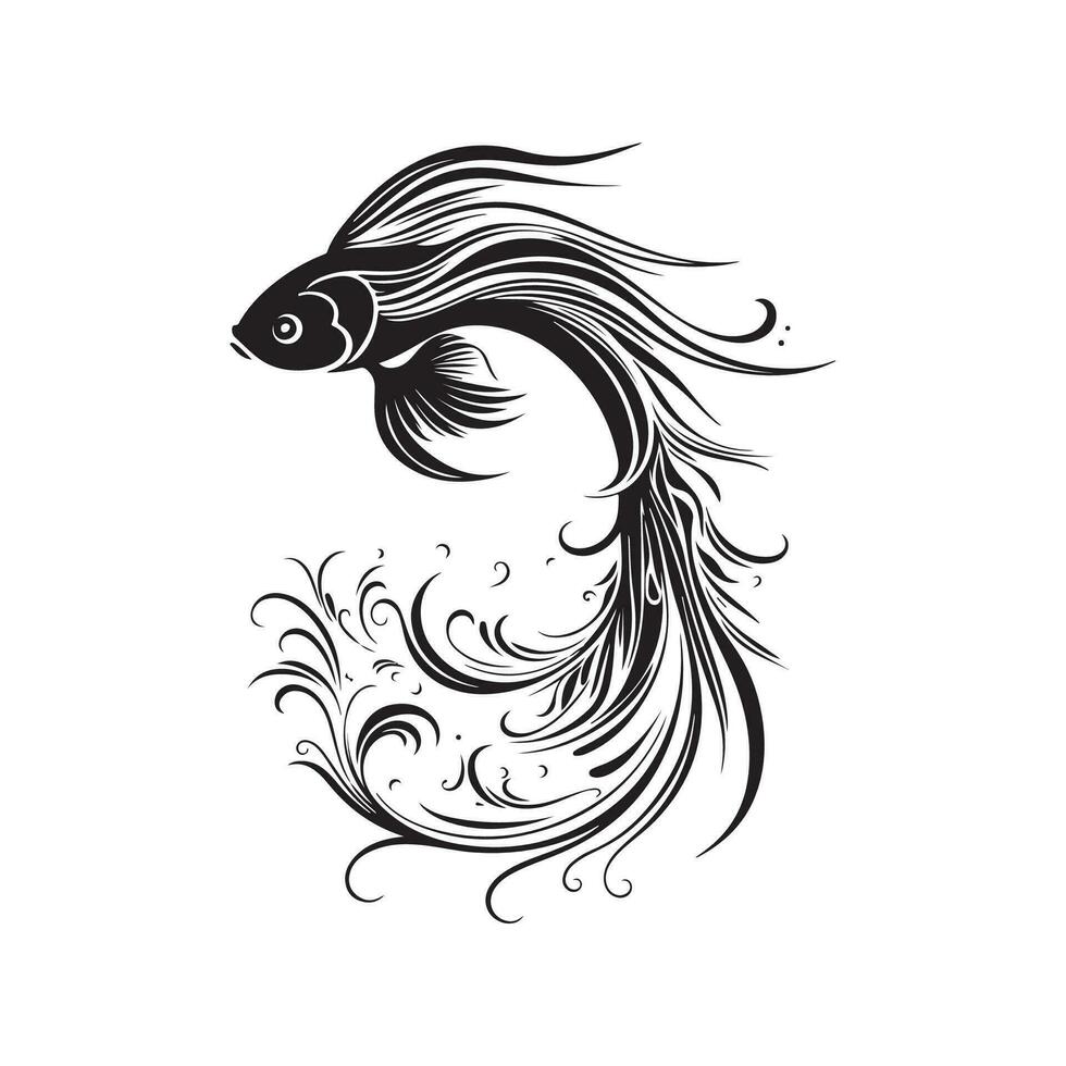 Decorative Fish Vector Image, Art And illustration