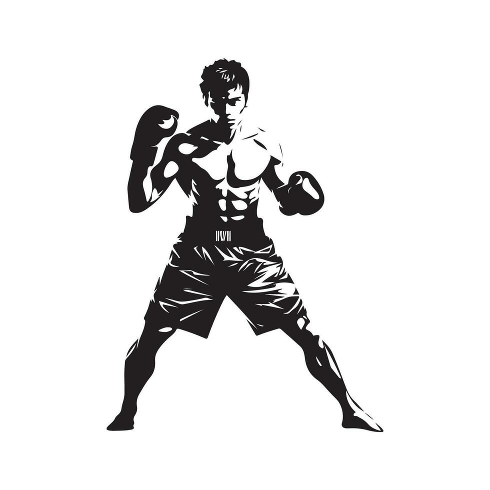 Boxer image Vector, Illustration, Art, Design vector
